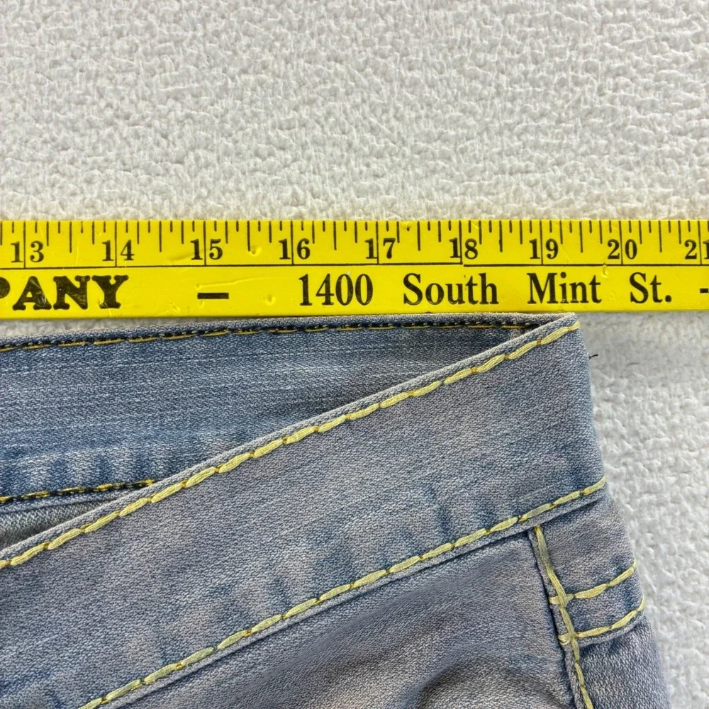 Vintage True Religion Billy Super T Jeans Mens 40x33 Grey Distressed‎ Y2K